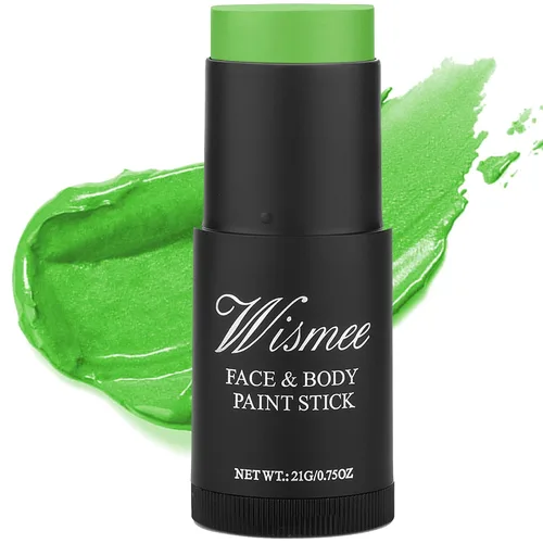 Vista 15 de Palo de pintura facial blanca de payaso, cobertura completa, maquillaje de cuerpo blanco para Halloween, cosplay, bromista, zombi, vampiro
