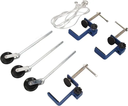 Vista 7 de Abrazadera universal C para escritorio, abrazadera de montaje de mesa, 3 piezas de abrazadera C de alta resistencia para laboratorio de enseñanza