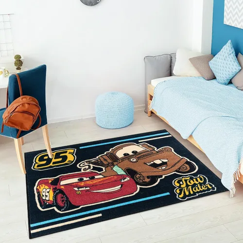 Vista 2 de Gertmenian Disney Pixar Cars 28024 - Alfombra interior de 3 x 5 pies, antideslizante, ideal para niños en dormitorio, sala de juegos, aula