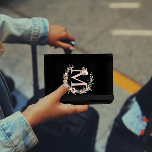 Vista 7 de Linda Funda para Pasaporte y Soporte Combo, Cubierta para Pasaporte con Bloqueo RFID, Compatible con Billetera para Hombres y Mujeres, Protector