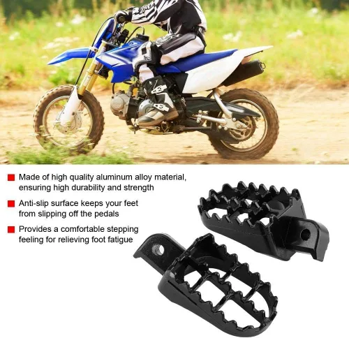 Vista 2 de 2 clavijas de pie de motocicleta, pedales de aluminio para PW50 PW80 TW200