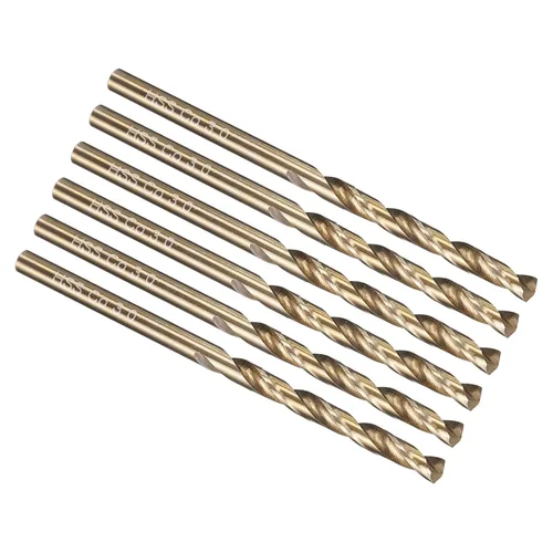 Vista 302 de PATIKIL Broca Jobber de 0.039 in, vástago recto M35 cobalto 5% acero de alta velocidad 135° acabado dorado para metal duro de acero inoxidable - 2