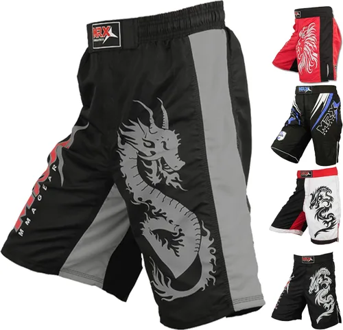 Vista 8 de Pantalones cortos de entrenamiento MRX MMA Cage Fighting Grappling Artes marciales Boxeo Muay Thai Short.