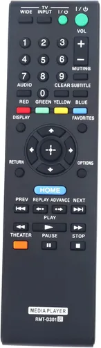 Vista 3 de Allimity RMT-D301 RMTD301 - Mando a distancia de repuesto compatible con Sony Network Media Player SMP-N100 SMPN100