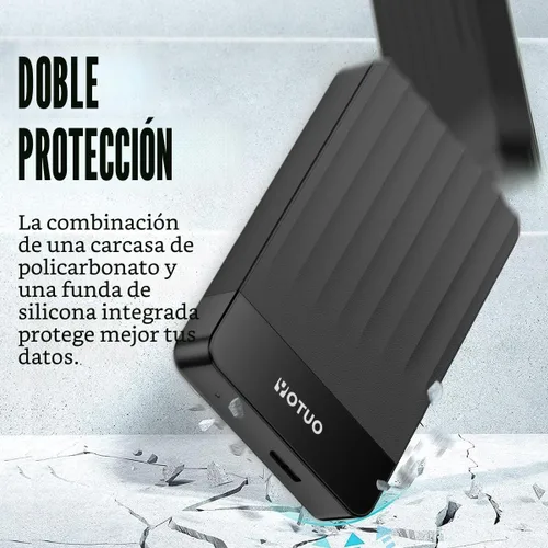 Vista 4 de YOTUO - Disco duro externo portátil de expansión de almacenamiento HDD móvil USB 3.0 USB-C para PC, Mac, ordenador de escritorio, portátil, PS4
