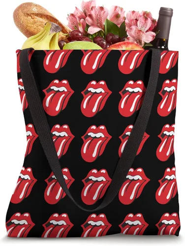 Vista 4 de Bolsa oficial Rolling Stones Classic Repeat Lengue negra, Negro