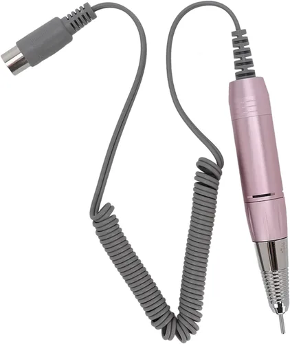 Vista 6 de Mango eléctrico para taladro de uñas, pieza de repuesto para taladro de uñas, ajustable de 0-3000 rpm, mango de máquina de metal, taladro de uñas