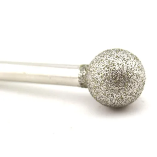 Vista 13 de ILOVETOOL Broca de molienda esférica de 0.394 in vástago redondo de diamante de 0.236 in para herramienta Dremel