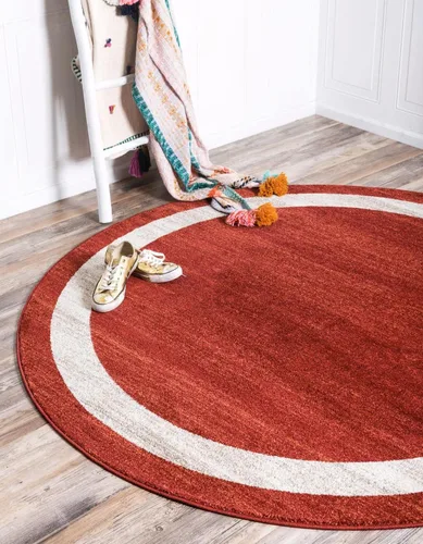 Vista 23 de Alfombra Unique Loom colección Del Mar - Maria (2,16 m x 3,05 m, Rectangular, Azul marino/ Marfil)