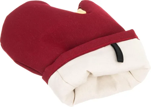 Vista 17 de San Jamar KT0215 Kool-Tek Manopla de protección para horno para temperatura convencional Nomex, 15" de longitud, rojo