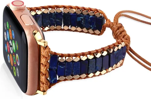Vista 9 de Pulsera bohemia con cuentas compatible con Apple Watch Band de 1.496 in, 1.575 in, 1.614 in, 1.654 in, 1.732 in, 1.772 in, 1.811 in y 1.929 in