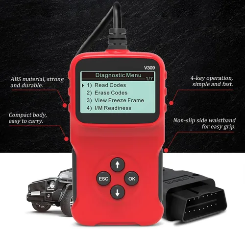 Vista 4 de AICEL Escáner OBD2 para automóvil, lector de código universal automotriz, herramienta de escaneo de diagnóstico para verificar la luz de falla