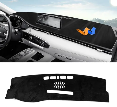 Vista 23 de Autorder Alfombrilla de Salpicadero para Rivian R1T 2022-2025 2026 Accesorios Cubierta de Salpicadero Manta de Salpicadero Franela Protección contra