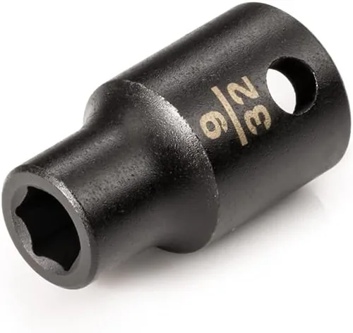 Vista 52 de TEKTON Zócalo de impacto de 6 puntos de 1 pulgada de profundidad de 3/8 pulgadas x 1 pulgada SID13025