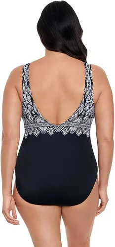 Vista 3 de Longitude Traje de baño de una pieza con cuello alto y espalda alta para mujer