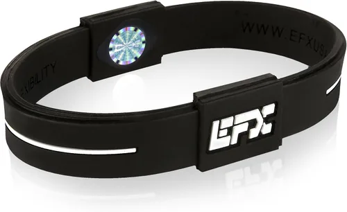 Vista 36 de EFX Pulsera de equilibrio de rendimiento, pulsera de silicona para atletas Negro/Azul