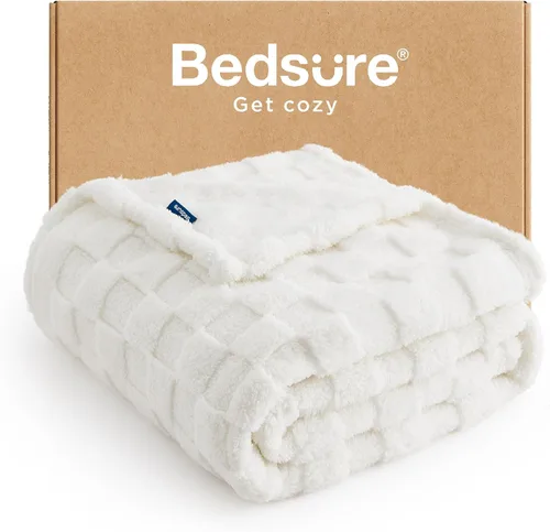 Vista 48 de Bedsure GentleSoft - Manta verde salvia para sofá, manta de forro polar a cuadros, regalos de Navidad para mujeres, hombres y niñas, bonita manta
