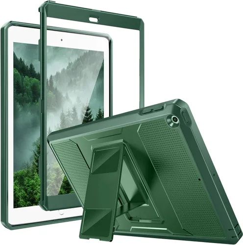 Vista 18 de MoKo Funda Compatible con iPad 9.7 de 2018/2017 6ª/5ª Generación - [Resistente] Funda Híbrida Protectora de Cuerpo Completo a Prueba de Golpes