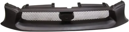 Vista 2 de Parrilla delantera deportiva mate para Subaru Impreza 2002-2003 02-03 Parrilla de malla de parachoques superior