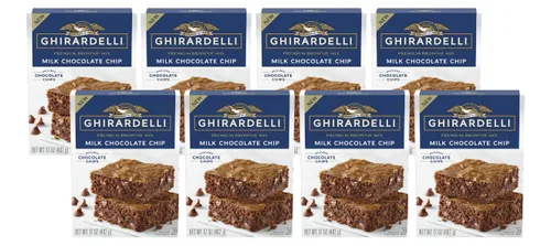 Vista 16 de Ghirardelli Brownie & Cookie Mix - Mezcla de galletas con chispas de chocolate oscuro (16.75 onzas) y mezcla de brownie de caramelo salado