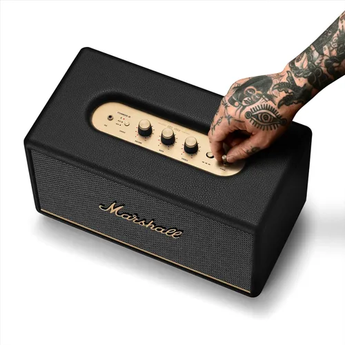 Vista 7 de Marshall Stanmore III Altavoz Bluetooth para el Hogar - Sonido Estéreo Fuerte con Controles de Graves y Agudos Alimentado con Enchufe Compatible