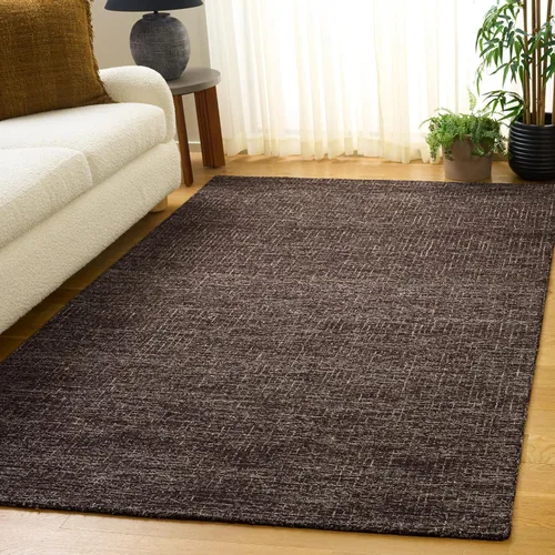 Vista 17 de SAFAVIEH Abstract Collection - Alfombra decorativa, 2 x 3 pies, color negro y marfil, lana hecha a mano, ideal para zonas de alto tráfico