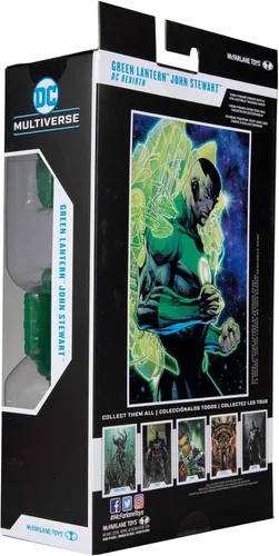 Vista 9 de McFarlane Toys DC Multiverse Modern Comic Green Lantern (John Stewart) 7" figura de acción