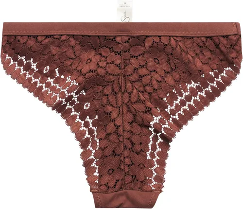 Vista 5 de Jessica Simpson Ropa interior para mujer - Paquete de 3 bragas Tanga de encaje de microfibra (S-XL)