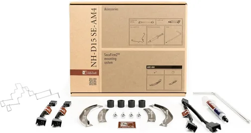 Vista 5 de Noctua NH-D15 SE-AM4 enfriador de CPU grado premium para AMD AM4, 140 mm.