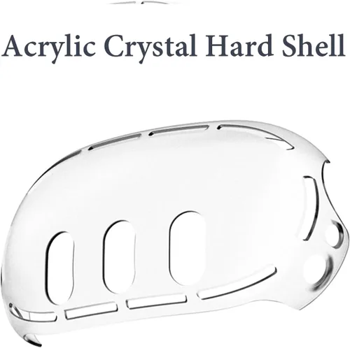 Vista 2 de Rokeblau VR Accessories for Meta Quest 3, Acrylic Crystal Material Hard Shell Cover for Quest 3 Headset, Breathable Front Protective VR