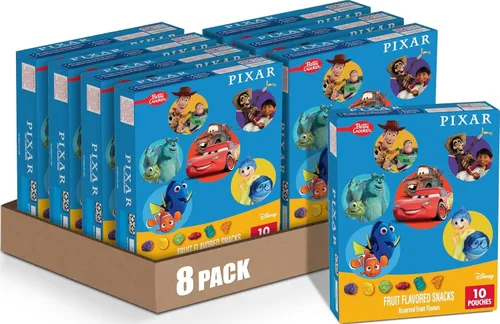 Vista 8 de Pokemon - Snacks con sabor a frutas, 17.6 onzas, 22 bolsas Sin gluten, sin grasa, 80 calorías por porción, sin colores de fuentes artificiales