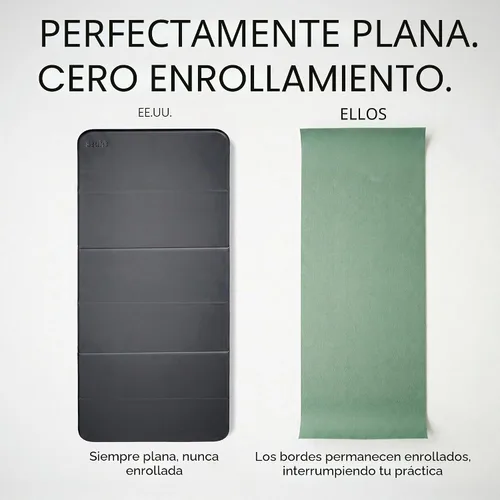 Vista 7 de Stakt La esterilla plegable original de yoga, tapete premium de fitness y multiusos con superficie antideslizante, portátil y ligera