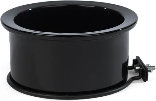 Vista 3 de Prevue Pet Products 6402 - Plato de cerámica para pájaros en negro o blanco, 24 onzas