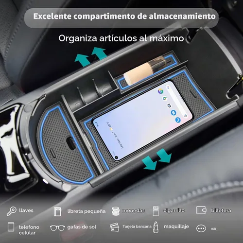 Vista 4 de CDEFG Organizador de accesorios de consola central para C-HR 2018, 2019
