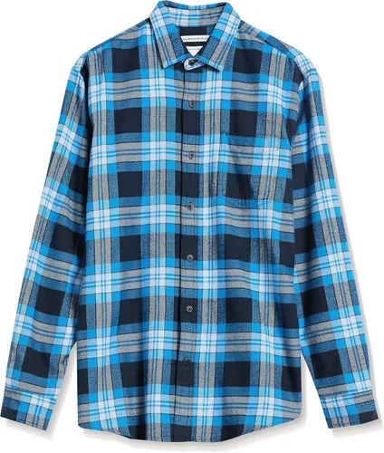 Vista 6 de Tienda Essentials Camisa de franela de manga larga para hombre (disponible en tallas grandes y altas)