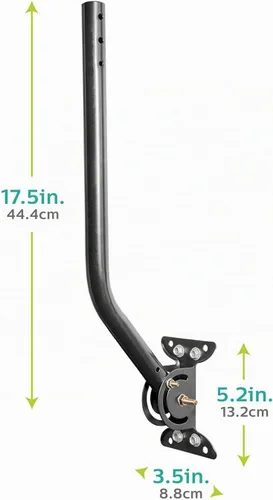 Vista 5 de Philips - Soporte universal para antena de TV ajustable, montaje en J de acero para exteriores