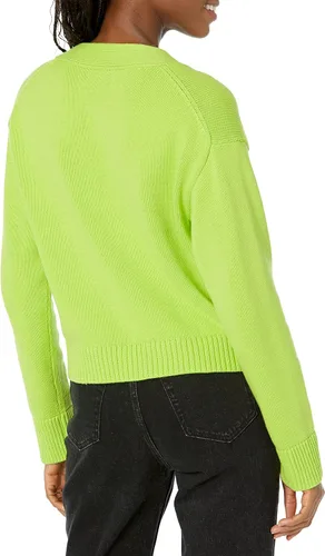 Vista 2 de Tienda Essentials - Cárdigan corto con cuello en V de ajuste holgado para mujer