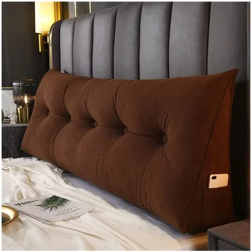 Vista 11 de Almohada triangular para cabecero, cojín grande para cabecero con cuña, almohada de lectura, respaldo de posicionamiento, cojín para cama de día