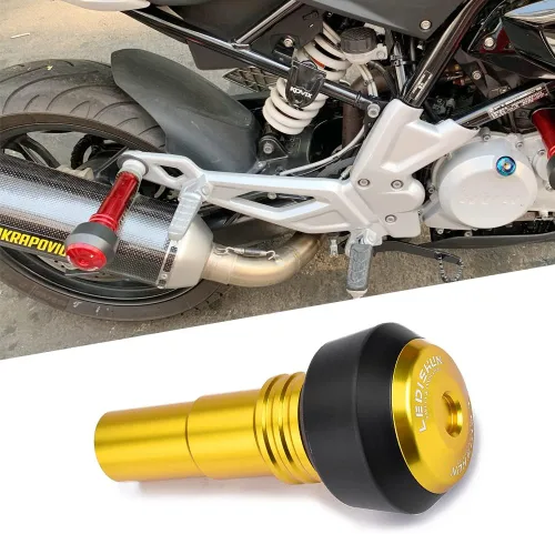 Vista 14 de Accessoires Protección contra caídas Deslizador de escape compatible con KTM DUKE 390, RC390, DUKE250, DUKE200, ADV 390, DUKE 390 250 200 (negro)