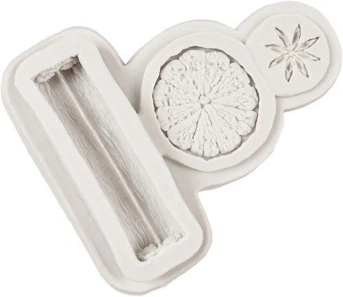 Vista 4 de Molde de silicona para especias de invierno, rebanada de limón, anís estrellado, mandarina, cáscara de fondant, moldes para decoración de tartas