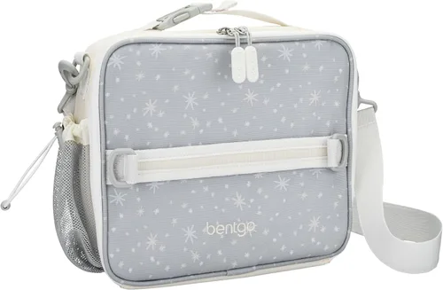 Vista 20 de Bentgo Bolsa de almuerzo con estampado para niños, doble aislamiento, reutilizable, para niños de más de 3 años, correa ajustable; sostiene