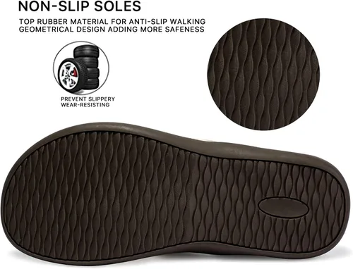 Vista 6 de LLSOARSS - Sandalias con soporte para el arco para pies con fascitis plantar, las mejores chanclas ortopédicas para pies planos o dolor en el talón