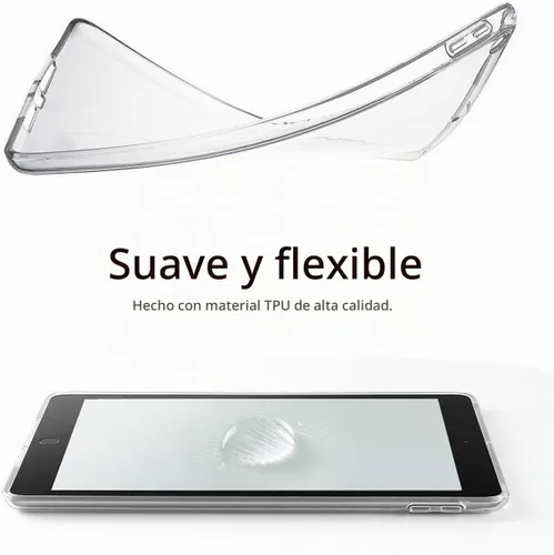 Vista 5 de iCoverCase Funda transparente para iPad mini 5, funda protectora flexible de TPU suave transparente ultrafina para iPad mini 5 de 7.9 pulgadas