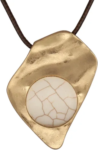 Vista 47 de Jeilwiy Collar de cuero para mujer, collar funky, gargantilla de cuerda con colgante, joyería de estilo bohemio