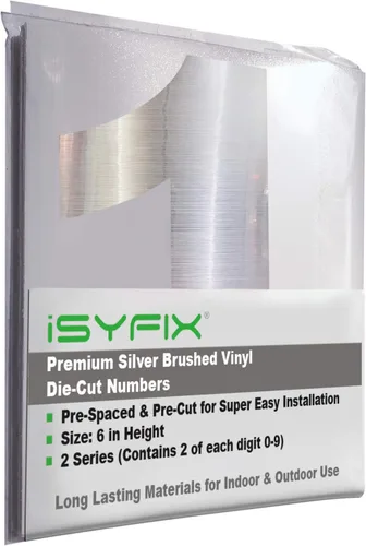 Vista 27 de iSYFIX Calcomanías de Números de Vinilo Verde Manzana – 1.5 Pulgadas Autoadhesivas (2 Juegos) – Calcomanía Premium Troquelada y Pre-espaciada