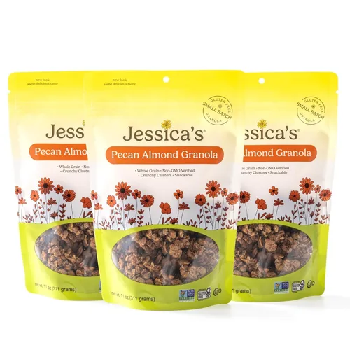Vista 9 de Jessica's Butterscotch Chip Granola - Hecho a mano, sin gluten, grano entero, 11 onzas (paquete de 3)