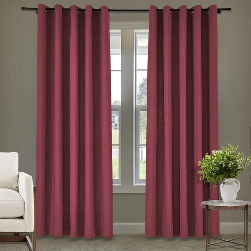 Vista 24 de Frelement Cortinas de lino de lino de bronce con ojales para interiores, tratamiento de ventanas para sala de estar, dormitorio, habitación
