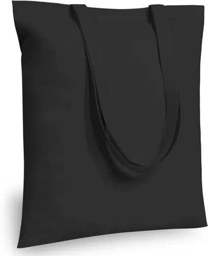 Vista 38 de TOPDesign Paquete de 10 bolsas de mano económicas de algodón de 11.8"x13", bolsas de tela ligeras y pequeñas reutilizables para compras de Beige