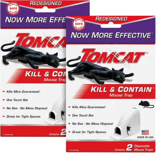 Vista 11 de Tomcat Mata y contiene trampa para ratones, 2 trampas Trampas de interior para ratones - Eliminación sin verlos y sin ensuciar