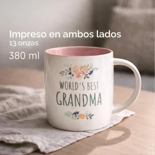 Vista 6 de Triple Gifffted Ideas de Regalo para la Mejor Abuela de Todos los Tiempos para Abuela de Nietos, Taza de Café y Calcetines de Nieto y Nieta
